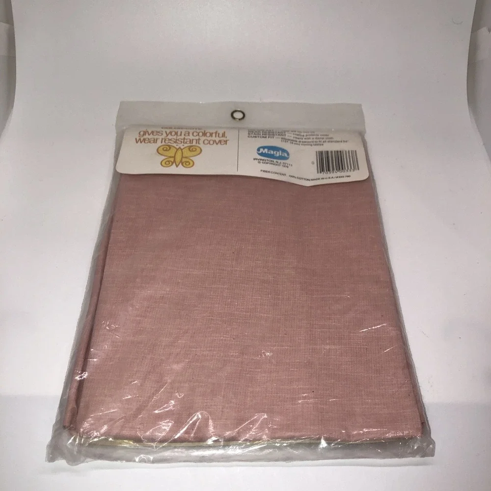 NEW Vintage Magla Ironing Board Cover Color Cote 1970s SEALED NOS Pink Mauve